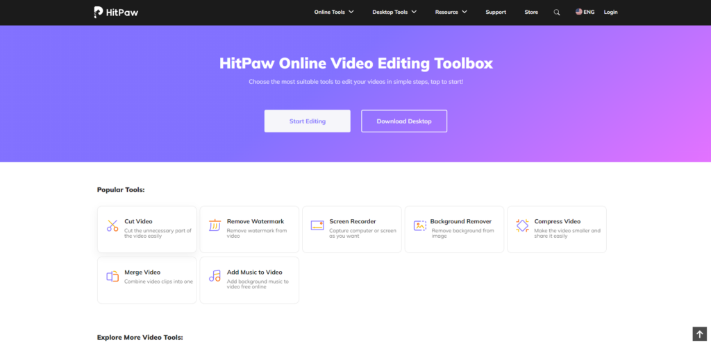 HitPaw Online Video Editing ToolBox