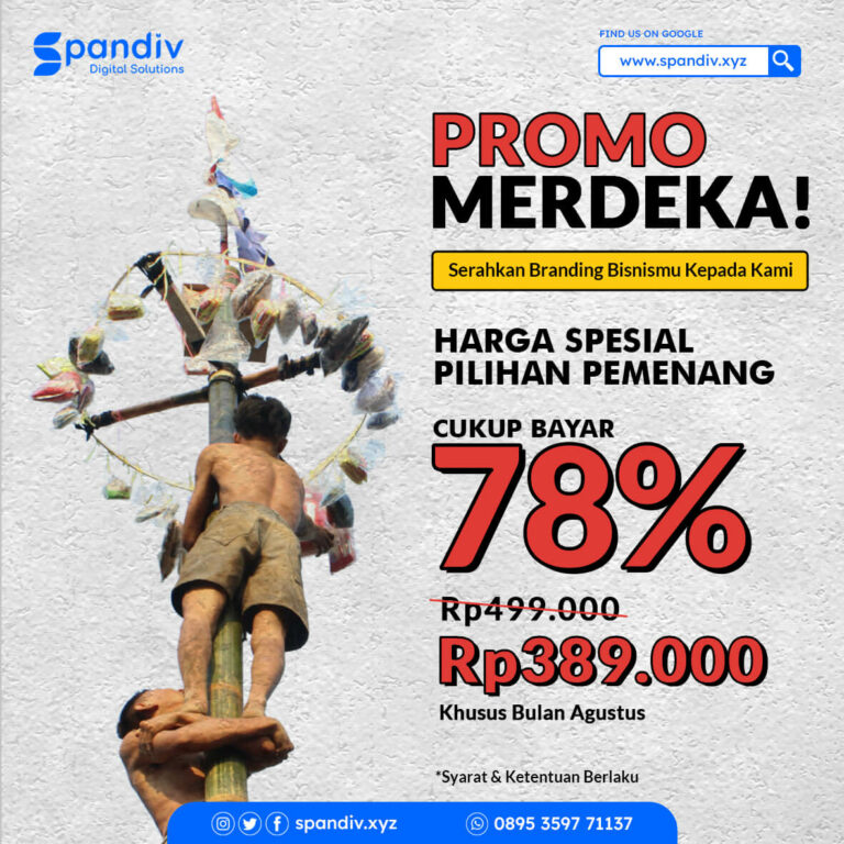 Promo Merdeka Jasa Branding dan Pembuatan Logo Cukup Bayar 78 Aja